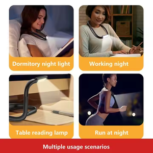 <span class=keywords><strong>Led</strong></span> Xách Tay Treo Linh Hoạt Silicone Mềm Arms Cổ Đèn Đọc Sách Có Thể Sạc Lại 3 Màu Sắc Đèn Cuốn Sách Bảo Vệ Mắt Bàn Đèn - Product Image 3