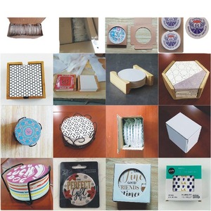Posavasos de cerámica Thtclp, redondo, de porcelana blanca, con impresión digital, duradero, aislante del calor, estilo nórdico, patrón Th0156 - Product Image 2