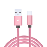 Cable USB Tipo C de Nailon para iPhone, Cable de Carga Rápida + Transmisión de Datos, Accesorios para Teléfono Móvil