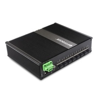 Conmutador de fibra Ethernet Industrial gestionado por red, 10/100/1000M, 8/16/24/48 puertos Gigabit con puertos Sfp, carril Din Poe 48v
