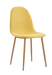 Velours contemporain rose dinant des chaises avec la conception européenne moderne pour l'usage à la maison de diner et de cuisine - Product Image 6