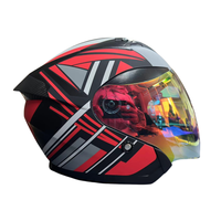 2025 Usine Chaude Demi Visage Casque Double Lentille DOT Certification Casque De Moto ABS Haute Qualité Moto Casque De Vélo