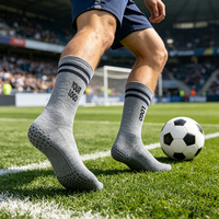 Chaussettes de football antidérapantes pour jeunes et hommes, avec grip, pour la saison printanière, personnalisables