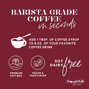 Set de Regalo para Cafetería que Incluye 4 Deliciosos Siropes, 2 Azúcares de Diferentes Sabores, 1 Cacao en Polvo en Envases de Vidrio Hechos a Mano, Eleva tu Experiencia - Product Image 6