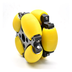 Preço de fábrica ZOTY2LR-80 Borracha Amarela Cor 80mm <span class=keywords><strong>Omni</strong></span> <span class=keywords><strong>Wheel</strong></span> para Transport Robot - Product Image 6