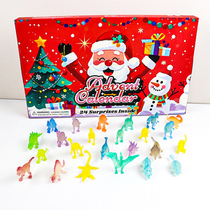Christmas Calendar Keychains 24 Surprises <b>Soft</b> Rubber Dolls Cartoon Style Non Toxic For Teens - Product Image 3