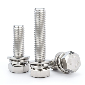 Sus SS 304 316 18-8 Thép Không Gỉ Tùy Chỉnh Bên Ngoài <span class=keywords><strong>Hex</strong></span> Đầu Kết Hợp Bolt Phẳng Mùa Xuân Máy Giặt Lắp Ráp A2-70 Sem Vít - Product Image 4