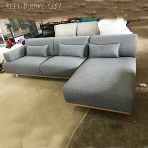 Juego de sofás de tela de terciopelo de Cachemira para sala de estar de <span class=keywords><strong>Italia</strong></span>, sofás en forma de L para apartamentos - Product Image 3