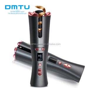 Automático portátil recargable USB giratorio plancha inalámbrica automática magia <span class=keywords><strong>sin</strong></span> rizador de pelo - Product Image 1