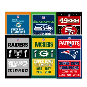 En stock tous les <span class=keywords><strong>Dallas</strong></span> Cowboys Polyester 49ers Basketball Football Ball NFL Custom Soccer Championship Teams Sports Flags - Product Image 1