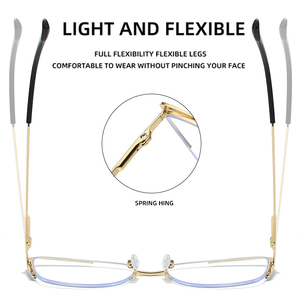 Lunettes anti-lumière bleue tendance pour femmes, style célébrité d'<span class=keywords><strong>Internet</strong></span>, style punk uni, montures de lunettes transfrontalières - Product Image 4