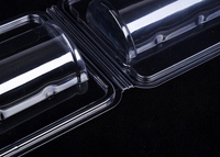 Emballage transparent personnalisé PET transparent Blister en plastique à clapet boîte pliante jetable sous vide formant des plateaux gaufrage