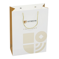 Sac cadeau en papier Kraft personnalisé avec poignée