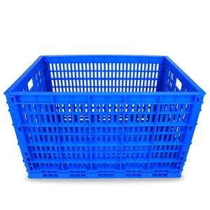 Factory Price Folding Box Storage Large Size Collapsible Harvesting Crate Vegetable Plastic Crates