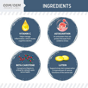 OEM/ODM Senior Dog Vision &amp; Cognition Chews - 7-in-1 Multivitamin for Eye Care &amp; Brain Health <strong>with</strong> Omega 3 6 9 for <strong>Old</strong> Dogs - Product Image 3