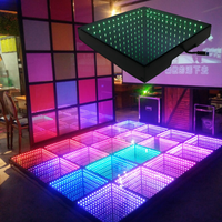 Светодиодные танцевальные плитки DMX512 15W RGB 3D Mirror с движущимися световыми эффектами, IP65, звукоактивированные/управляемые по Wi-Fi, для церкви, свадеб, вечеринок, диджеев