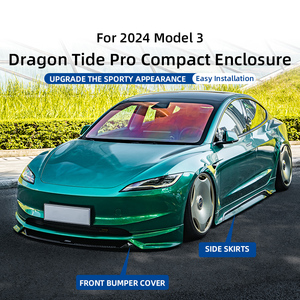 Kit carrosserie en plastique PP noir brillant pour Tesla Model 3/Y Highland 2023, finition polie, accessoires de tuning extérieur, diffuseur arrière - Product Image 2