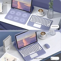 Clavier pour tablette A9 Plus, étui de protection S9 FE, étui S10 Ultra, fixation magnétique, design à capuchons tactiles, compatible russe