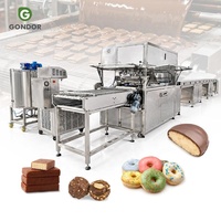 Machine professionnelle à enrober les bâtonnets de gaufrettes de chocolat, 5 Beck, pour la production continue de biscuits
