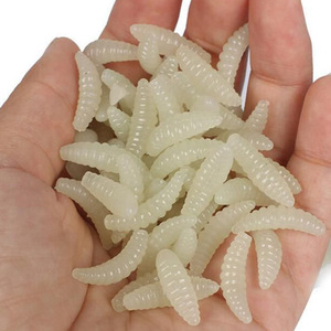 Señuelos de Pesca blandos, cebo de plástico, gusano, pan, 0,3g, 2cm - Product Image 6
