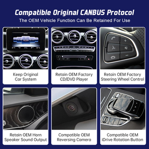 Factory Linux 10.25 pouces Car Audio pour Mercedes Benz Classe C W204 NTG4.5 Lecteur <span class=keywords><strong>DVD</strong></span> de voiture Support Double système et Carplay sans fil - Product Image 6