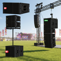 Système de sonorisation professionnel étanche à double ligne de 10 pouces, mono 800W XLR, en contreplaqué, aimant néodyme
