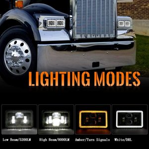 Phare rectangulaire à LED H4652 H4656 H4666 H6545 avec douille H4 pour <span class=keywords><strong>Chevrolet</strong></span> T8500 T7500 T6500 - Product Image 5