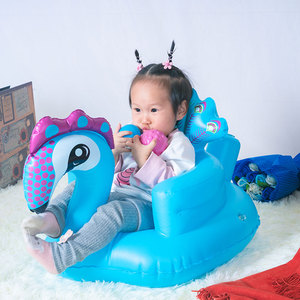 Sedia da Bagno Gonfiabile Multifunzionale Pieghevole per Neonati e Bambini, Sedia Portatile in PVC per Soggiorno, <span class=keywords><strong>Divanetto</strong></span> per Bambini - Product Image 2