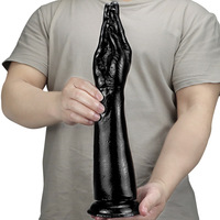 Dilatateur anal géant en forme de poing pour hommes et femmes, avec bras simulé et design chrysanthème HMPVC160 Dongguan