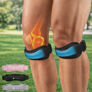 Rodillera Ajustable con Soporte de Gel para Alivio del Dolor de Tendones, Uso Deportivo - Product Image 1