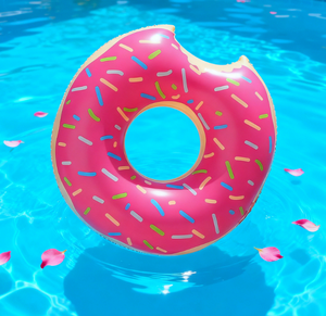 Anillos de Natación para Niños y Adultos al por Mayor, Diseño de <span class=keywords><strong>Doble</strong></span> Bolsa de Aire Reforzada, Anillos de Natación en Forma de <span class=keywords><strong>Donut</strong></span> - Product Image 6