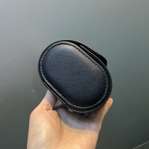 Factory Wholesale Custom Luxury <b>Black</b> Single Slot Leather Watch <b>Boxes</b> & Cases With Logo, Portable Travel Roll Watch Box For Man - Product Image 6