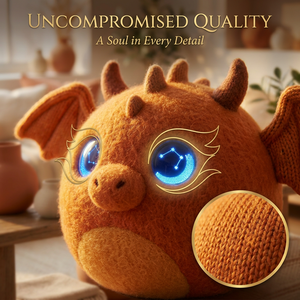Peluche AI Drago di Fuoco ChatGPT con Luce LED Calda e Scintillante, Scrittura di Storie Originali AI, Etichetta Privata Personalizzabile - Product Image 4