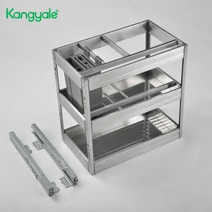2020 Stainless steel kitchen pull out drawer Stainless steel basket