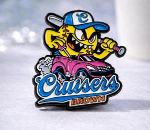 Pin de Solapa Personalizado con Logotipo de Club Deportivo, Pin de Solapa de Metal Esmaltado Suave Personalizado para Equipo, Pins Intercambiables de Béisbol Personalizados - Product Image 5