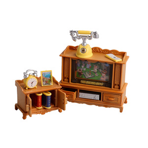 Ancien Jouet Miniature Télévision En Tôle Maison De Poupée Japon 1950 Vintage