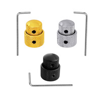 Accessoires pour instruments à cordes en gros : Capuchon de potentiomètre double couche en métal pour bouton de volume, pour améliorations de matériel