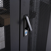 Armoire réseau sur pied de 18U à 42U en acier laminé à froid épaissi, rack réglable, porte de sécurité, boîtier de serveur de données