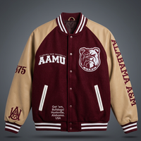 Vestes universitaires Infinitive Apparel Alabama A&M University – Options personnalisées disponibles – Modèle tricoté respirant pour l'hiver – Design Lapin