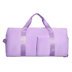 Wholesale Custom Fashion Foldable Sport Gym Women Mens Waterproof Travel Duffel Bag Pink Duffel Bag