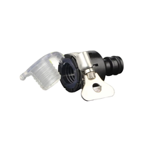 Robinet de jardin universel BOYI modèle 3157, fourniture directe du fabricant, écologique, en PVC, connecteur universel noir 1/2 pouce, anti-goutte