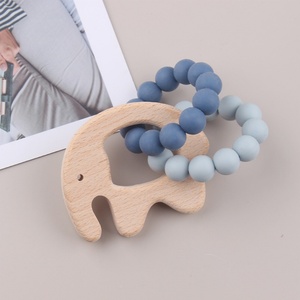 Jouet <span class=keywords><strong>de</strong></span> <span class=keywords><strong>dentition</strong></span> pour bébé en bois <span class=keywords><strong>de</strong></span> hêtre créatif, perles en silicone <span class=keywords><strong>de</strong></span> qualité alimentaire sans BPA, <span class=keywords><strong>anneau</strong></span> <span class=keywords><strong>de</strong></span> <span class=keywords><strong>dentition</strong></span> pour bébé pour apaiser les douleurs <span class=keywords><strong>de</strong></span> <span class=keywords><strong>dentition</strong></span> - Product Image 4