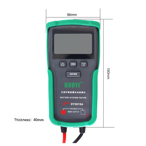 Probador de Baterías Automotrices Dy2015a 12v/24v con Prueba Kelvin de 4 Cables, Rango de Corriente 100-1700cca, Pruebas de Carga y Descarga para Baterías de Plomo-Ácido - Product Image 4