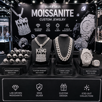 Colgante de Gorila 3D Personalizado con Incrustaciones de Moissanita en Plata de Ley 925, Estilo Hip Hop para Hombre, para Streetwear, Fiestas, Música Rap y Videos