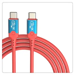 High-speed USB4 cable 40Gbps 48V 5A 240W Watt Fast Charging Thunderbolt 4 Gen3 Audio and Video hdtv USB TYPE- C Cable