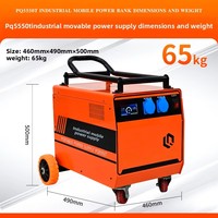 Station d'alimentation portable industrielle 5000W, batterie LiFePO4 5000Wh, générateur solaire pour travaux de construction, ingénierie et secours d'urgence