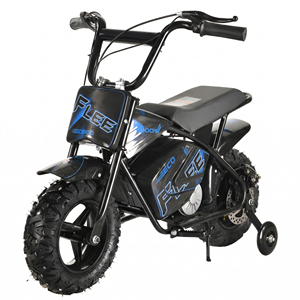 Mini <span class=keywords><strong>moto</strong></span> électrique tout-terrain <span class=keywords><strong>pas</strong></span> chère pour débutants, moteur à balais 250W, batterie 24V 8Ah, roues en alliage, freins à disque - Product Image 1