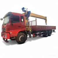 Dongfeng 10 Ton 6x4 Truk Berkinerja Tinggi dengan Crane Terpasang |   XCM9 SQS250-5 Boom 5-Bagian |   Mesin Yuchai 220HP Euro V |   Pompa Gearbox Hengli |   20m