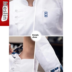 Ropa DE TRABAJO unisex impermeable resistente al aceite para chef de catering manga tres cuartos para uniformes de hoteles y restaurantes - Product Image 5