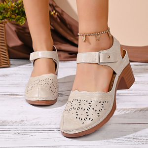 Sandalias de Plataforma con Tacón Cuadrado y Cierre de Hebilla para Mujer, Estilo Pescador, Verano 2026, Nueva Colección, Moda Sexy, Parte Superior de PU, Suela de Goma - Product Image 3